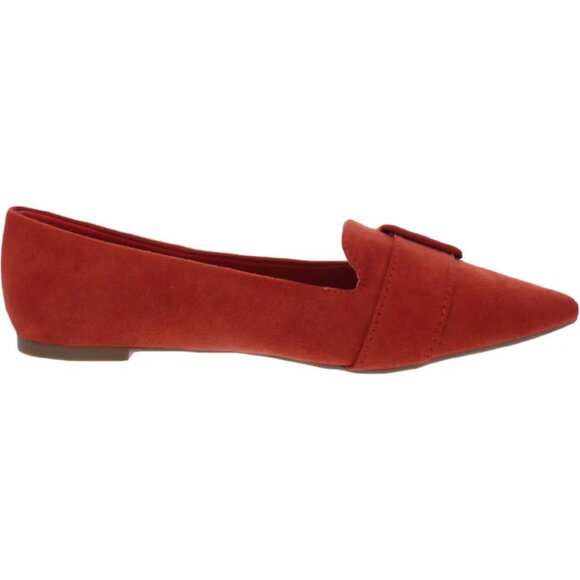 Journee Collection Audrey Faux Suede Slip On Pointed Toe Flats - Picture 3 of 4